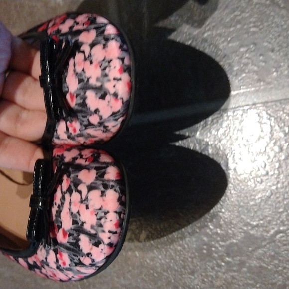 Red Valentino floral pink grey ballet bow flats size 35.5 - Picture 9 of 11